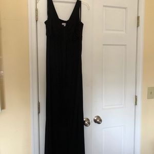 Pea in the Pod Black Maxi Dress